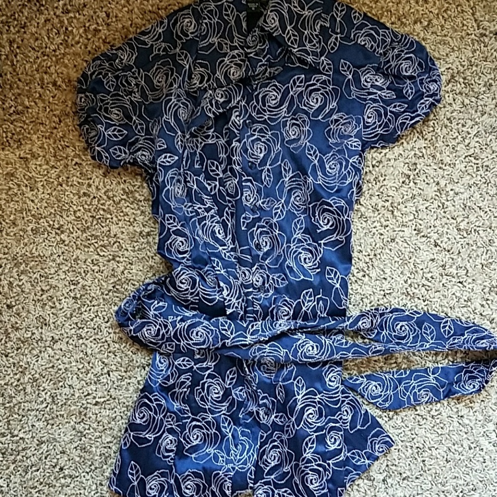 Bebe button up blouse